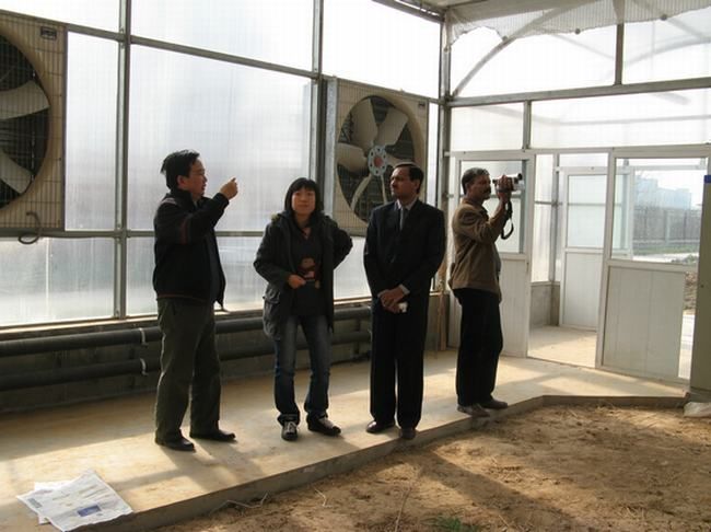 2005年巴基斯坦农业部官员考察公司施工的联栋温室